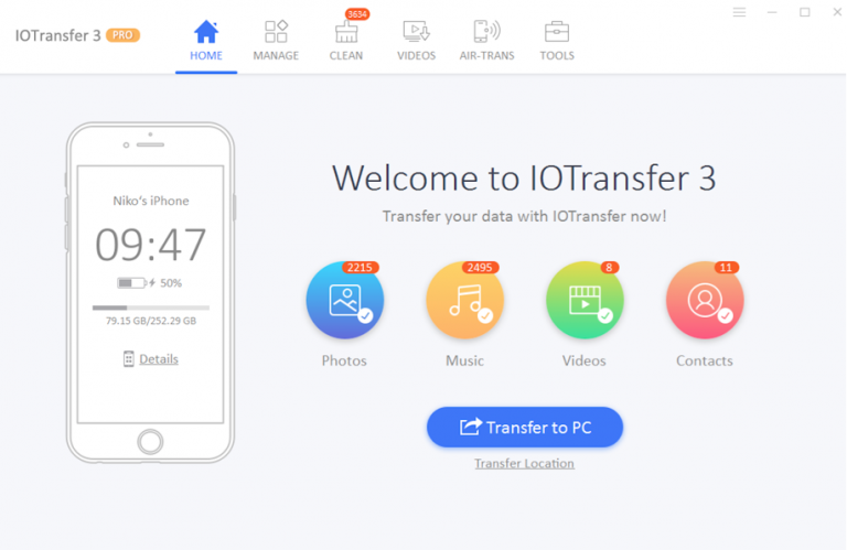 IOtransfer: администратор для iPhone и iPad