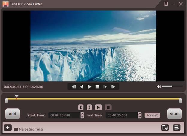 Tuneskit Video Cutter — простой видео редактор для Windows
