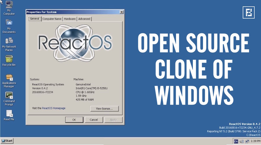 ReactOS: отличный клон Windows с открытым исходным кодом